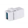 Módulo Keystone ShiverPeaks S/CONN 08-10042 acodado USB A blanco