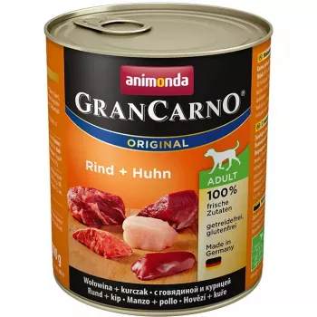Animonda GranCarno Original Adult Ternera y pollo comida húmeda para perros, 800 g