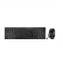Teclado y ratón CHERRY DW 9500 fino universal RF inalámbrico + Bluetooth AZERTY francés negro, gris