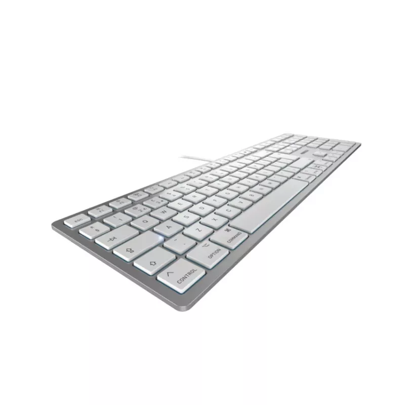 Teclado Cherry CHERRY KC 6000C FOR MAC con cable USB QWERTY interruptores de tijera plata 1,8 m
