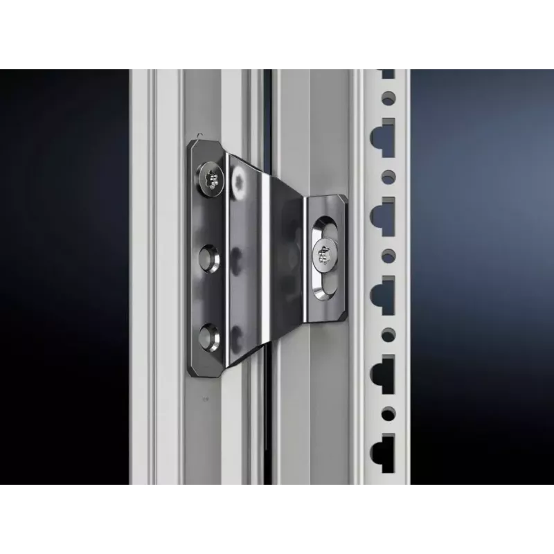Pieza de unión Rittal 5301.312 para racks VX IT y TS IT, acero inoxidable, 1 ud.