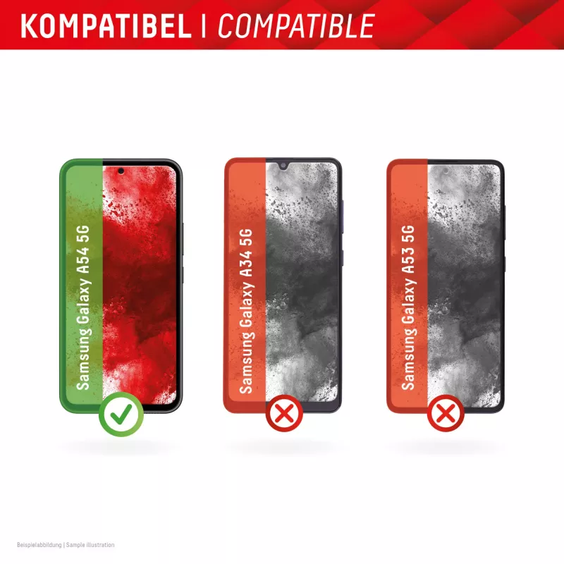 Lámina protectora de pantalla + funda Displex para Samsung Galaxy A54 5G cristal templado