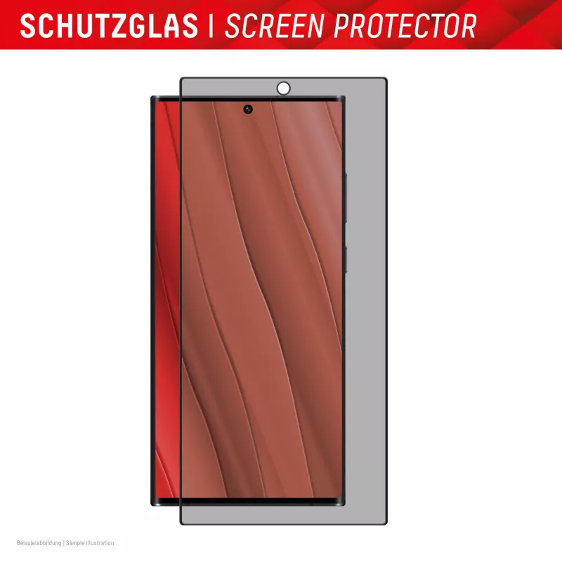 Protector de pantalla de privacidad Displex (10H) para Samsung Galaxy S24 Ultra, marco de montaje Eco, filtro de privacidad