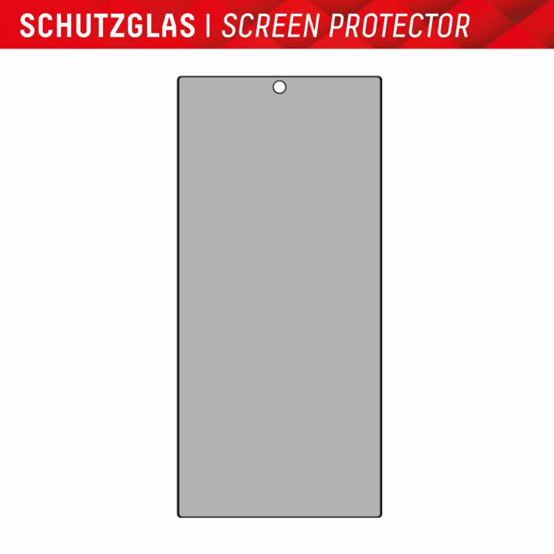 Protector de pantalla de privacidad Displex (10H) para Samsung Galaxy S24 Ultra, marco de montaje Eco, filtro de privacidad