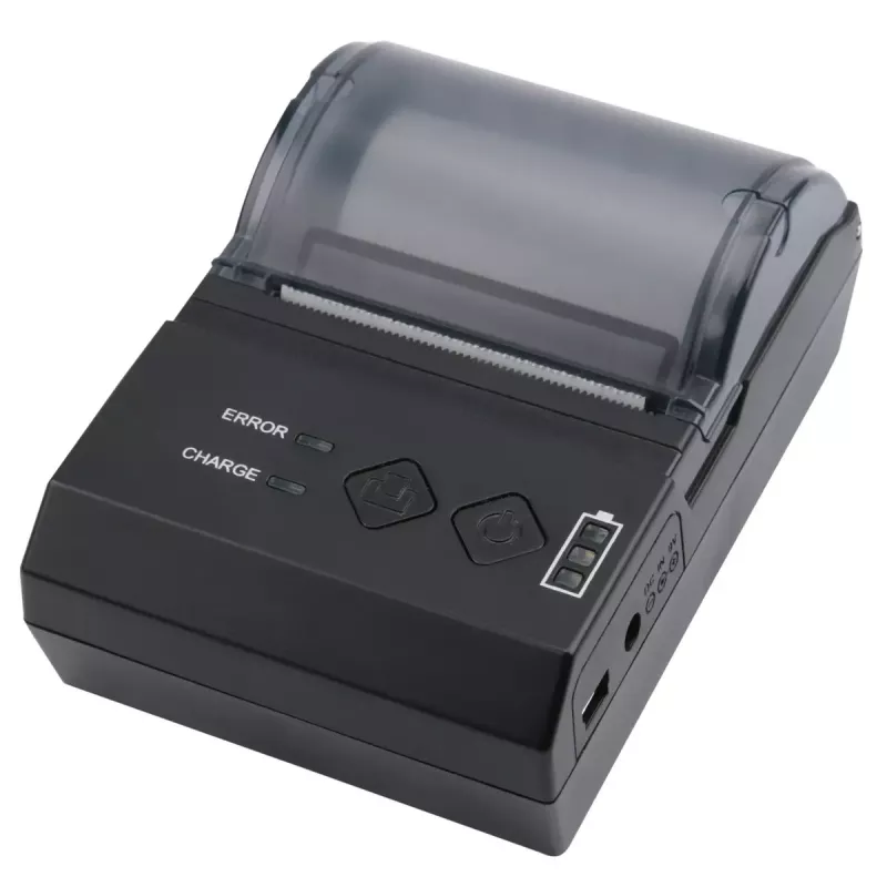 Impresora de etiquetas Olympia NCP 58 Negro — inalámbrica, a batería, 200 x 200 DPI, 7,4 V LiPo, 114 × 80 × 50 mm