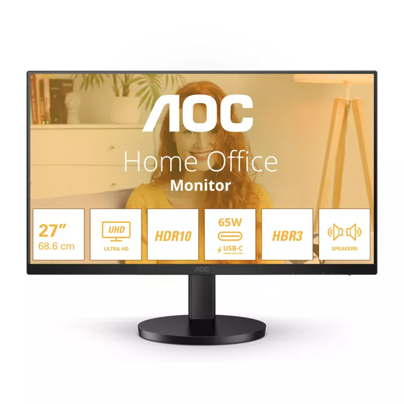 AOC B3 U27B3CF Monitor de ordenador 68,6 cm (27 pulgadas) 3840 x 2160 Píxeles 4K Ultra HD LCD Negro