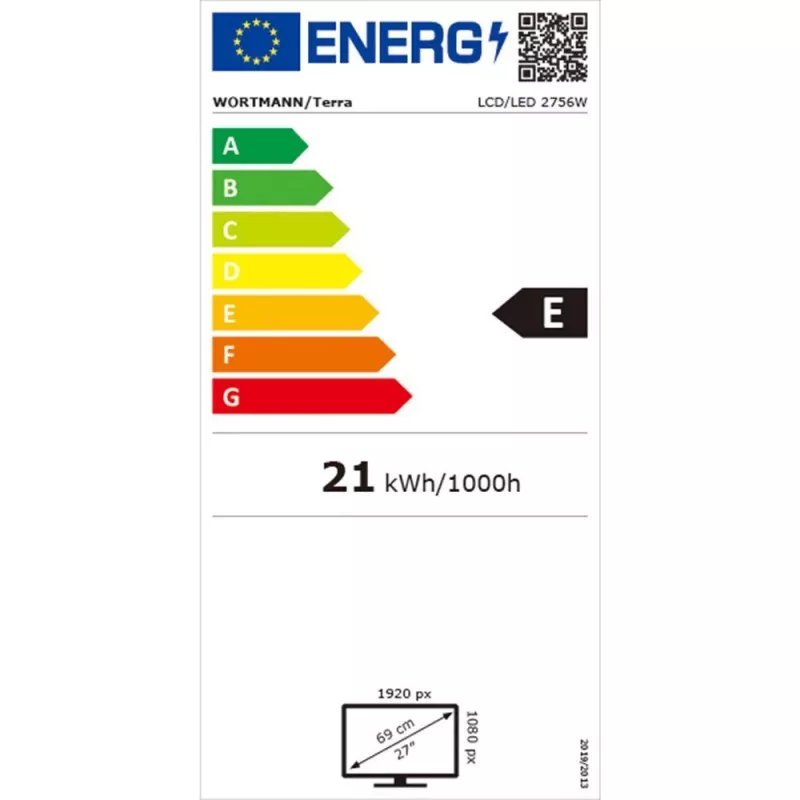 TERRA LCD/LED 2756W PV V4 negro GREENLINE PLUS Monitor de ordenador 68,6 cm (27 inch) 1920 x 1080 píxeles Full HD Negro