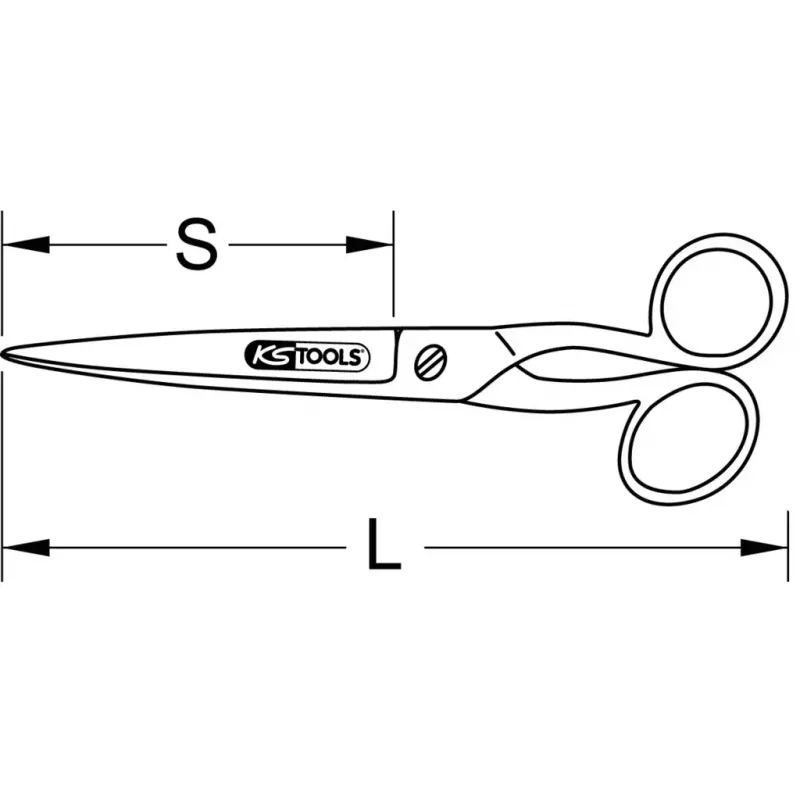 Tijeras de oficina KS Tools 118.0078 110 g