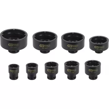 Juego de vasos KS Tools 450.5020 — 9 vasos, peso 7,82 kg
