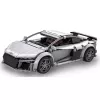 Jamara CaDA Audi R8 Coupé 1:14 gris, set de bloques RC 2,4 GHz