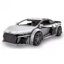 Jamara CaDA Audi R8 Coupé 1:14 gris, set de bloques RC 2,4 GHz