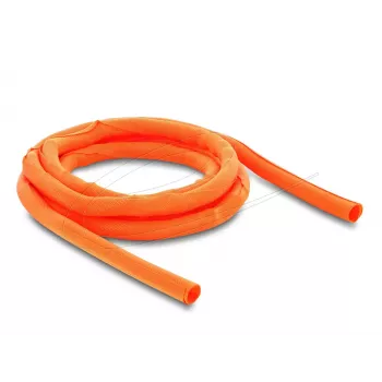 Funda protectora de cables autoadhesiva DELOCK 2 m x 10 mm naranja