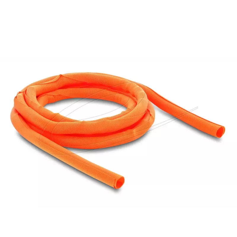 Funda protectora de cables autoadhesiva DELOCK 2 m x 10 mm naranja
