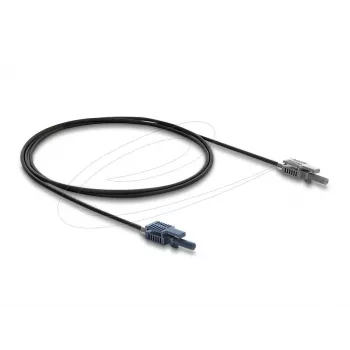 Adaptador de fibra óptica DELOCK 90998 cable multimodo POF 100 cm negro/gris