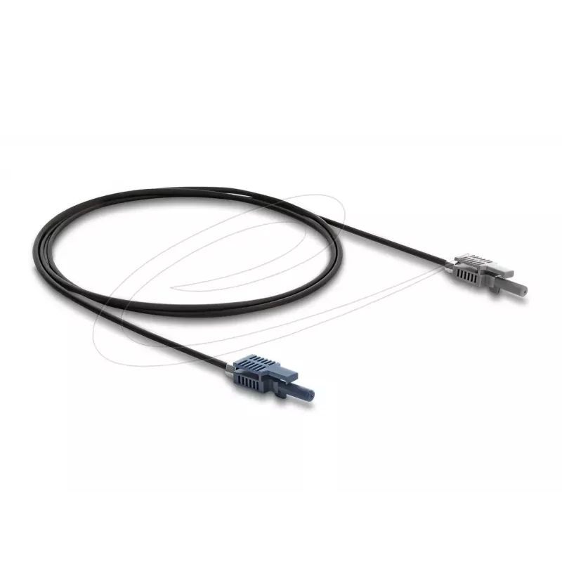 Adaptador de fibra óptica DELOCK 90998 cable multimodo POF 100 cm negro/gris