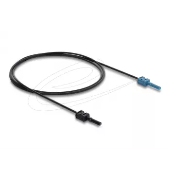 Adaptador de fibra óptica DELOCK 91023 multimodo, cable de plástico POF 1,0 m, negro/azul