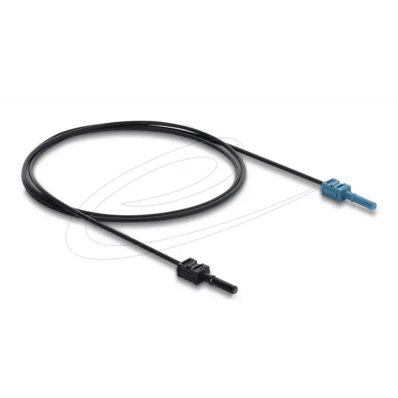 Adaptador de fibra óptica DELOCK 91023 multimodo, cable de plástico POF 1,0 m, negro/azul