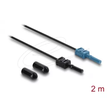 Cable adaptador de fibra óptica DELOCK 91024 multimodo 2 m, negro/azul, 1 ud.