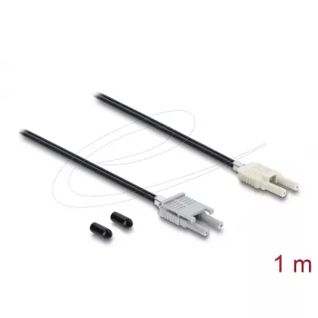 Cable adaptador de fibra óptica DELOCK 91027 multimodo 100 cm negro/gris, 1 ud.