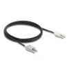 Cable adaptador de fibra óptica DELOCK 91030, multimodo POF, 3 m, negro/gris