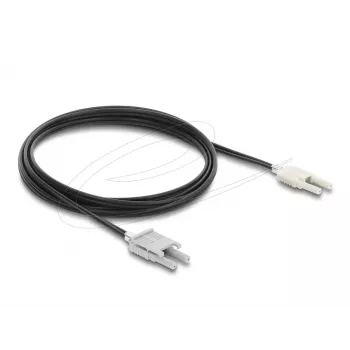 Cable adaptador de fibra óptica DELOCK 91030, multimodo POF, 3 m, negro/gris