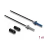Adaptador de fibra óptica DELOCK 91031 — multimodo, cable de 1,0 m, negro/gris/azul, 1 ud.