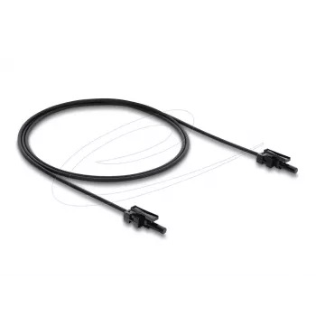 Adaptador de fibra óptica DELOCK 91036 multimodo, negro, cable de 100 cm, 1 ud.