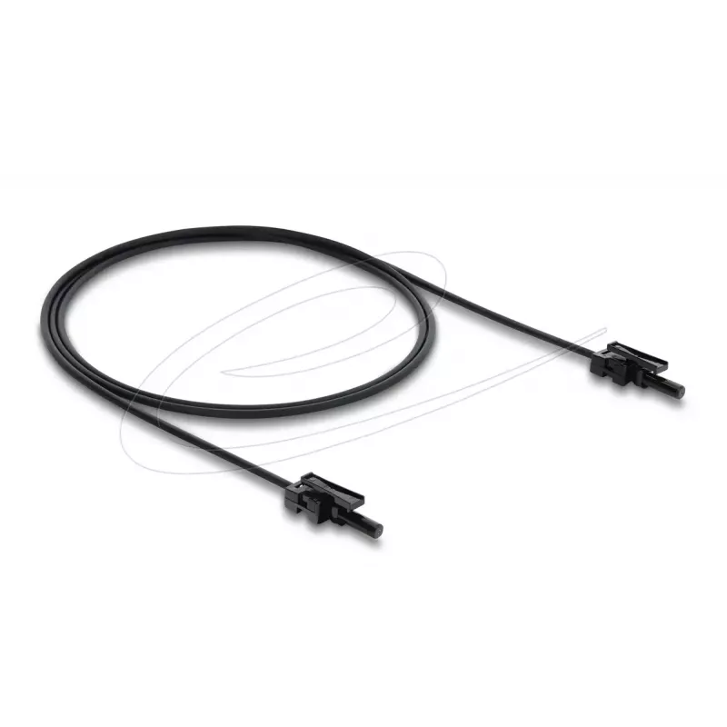 Adaptador de fibra óptica DELOCK 91036 multimodo, negro, cable de 100 cm, 1 ud.
