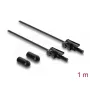 Adaptador de fibra óptica DELOCK 91036 multimodo, negro, cable de 100 cm, 1 ud.