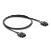 Cable de conexión de fibra óptica DELOCK 91045 POF de plástico ST a ST 1 m negro