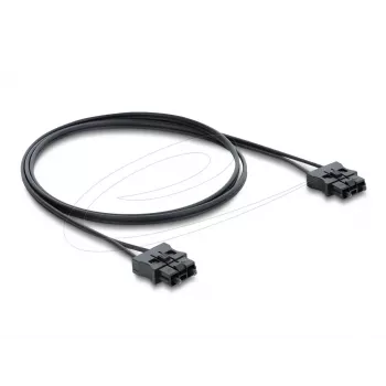 Cable de conexión de fibra óptica DELOCK 91045 POF de plástico ST a ST 1 m negro