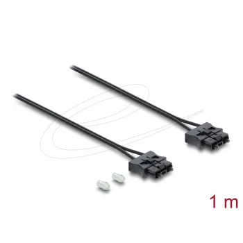 Cable de conexión de fibra óptica DELOCK 91045 POF de plástico ST a ST 1 m negro