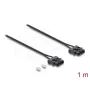 Cable de conexión de fibra óptica DELOCK 91045 POF de plástico ST a ST 1 m negro