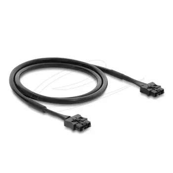 Cable de conexión servo de fibra óptica POF de plástico DELOCK ST a ST 1 m, negro