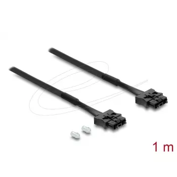 Cable de conexión servo de fibra óptica POF de plástico DELOCK ST a ST 1 m, negro