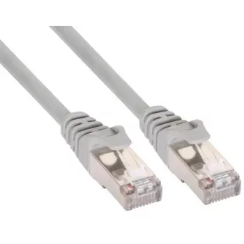 Cable de conexión InLine SF/UTP Cat.5e gris 15 m