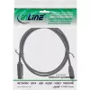 Cable InLine FireWire 400 a 800 1394b (conector macho 4/9 pines, 1,8 m), negro