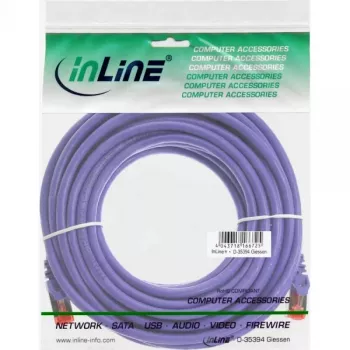 Cable de conexión InLine S/FTP PiMF Cat.6 250MHz PVC cobre lila 7,5 m