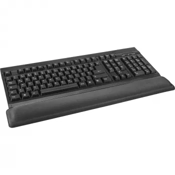 InLine 55454S Reposamuñecas de gel para teclado, negro, 464x60x23 mm