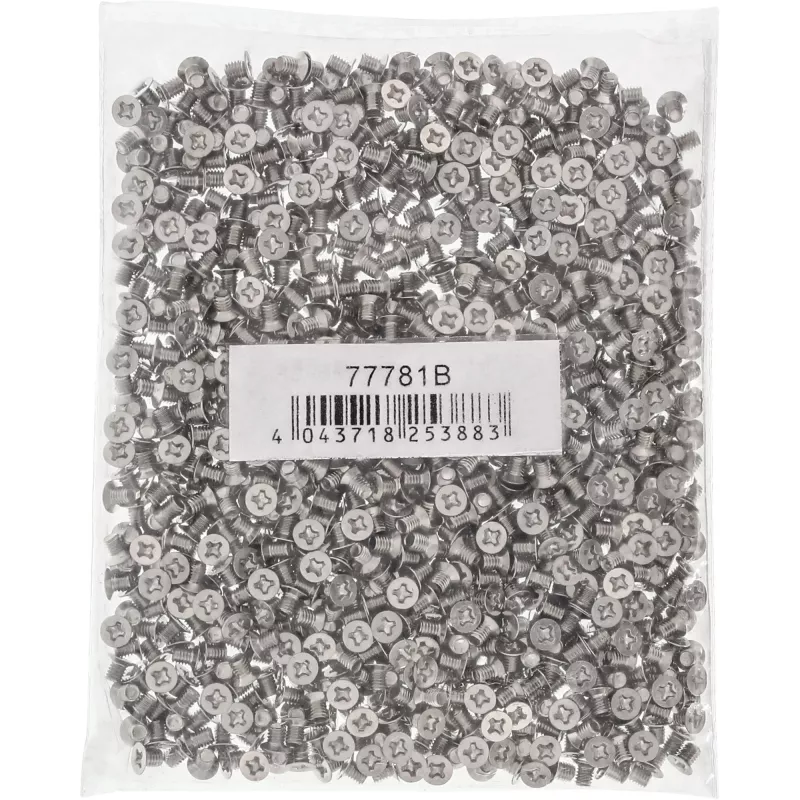 InLine tornillos para HDD/SSD de 3,5 pulgadas, 3mm, cabeza plana, plateado, pack de 1000 uds.