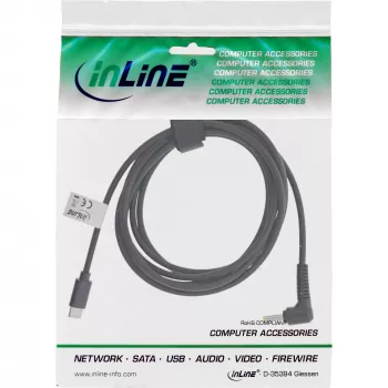 InLine cable de carga USB-C a portátil BenQ/ASUS (redondo/pequeño), 2m