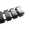 InLine canaleta de cables flexible para mesas de altura regulable, 4 compartimentos, negro