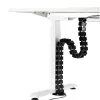InLine canaleta de cables flexible para mesas de altura regulable, 4 compartimentos, negro