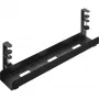 InLine guía de cables, para montaje bajo la mesa, con abrazaderas de tornillo, negro