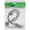InLine cable de carga en Y USB 4en1, 1x USB-A macho a 4x USB-C macho, negro 2m