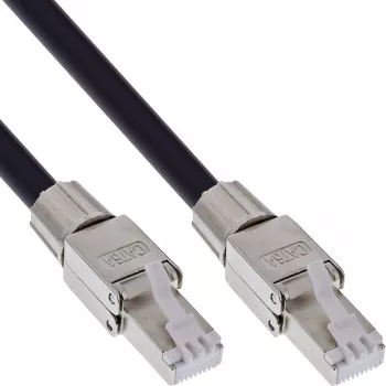 Cable de red InLine 78594A RJ-45 Cat.6A 90m negro