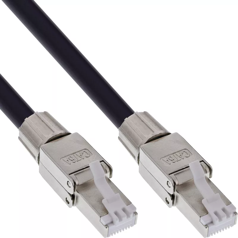 Cable de red InLine 78594A RJ-45 Cat.6A 90m negro