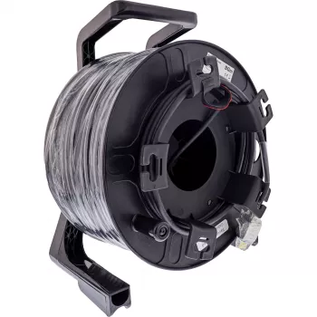 InLine tambor de cable de red IP67 Outdoor PUR Harting, Cat.6A S/FTP, 90m
