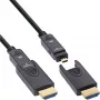 InLine cable HDMI AOC, HDMI Ultra High Speed, 8K4K, conector desmontable, 20m