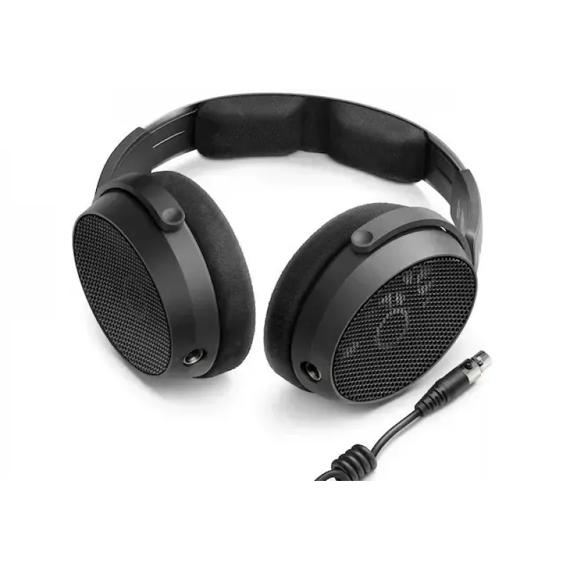 Auriculares de estudio over-ear con cable Sennheiser HD 490 PRO PLUS — acústica abierta, transductores de 38 mm, 130 Ω, cable de 1,8 m, plegables, negro